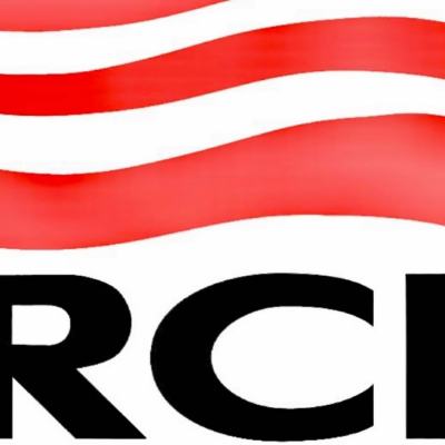 RCI timeshare exchange logo with red curved stripes above bold black “RCI” text